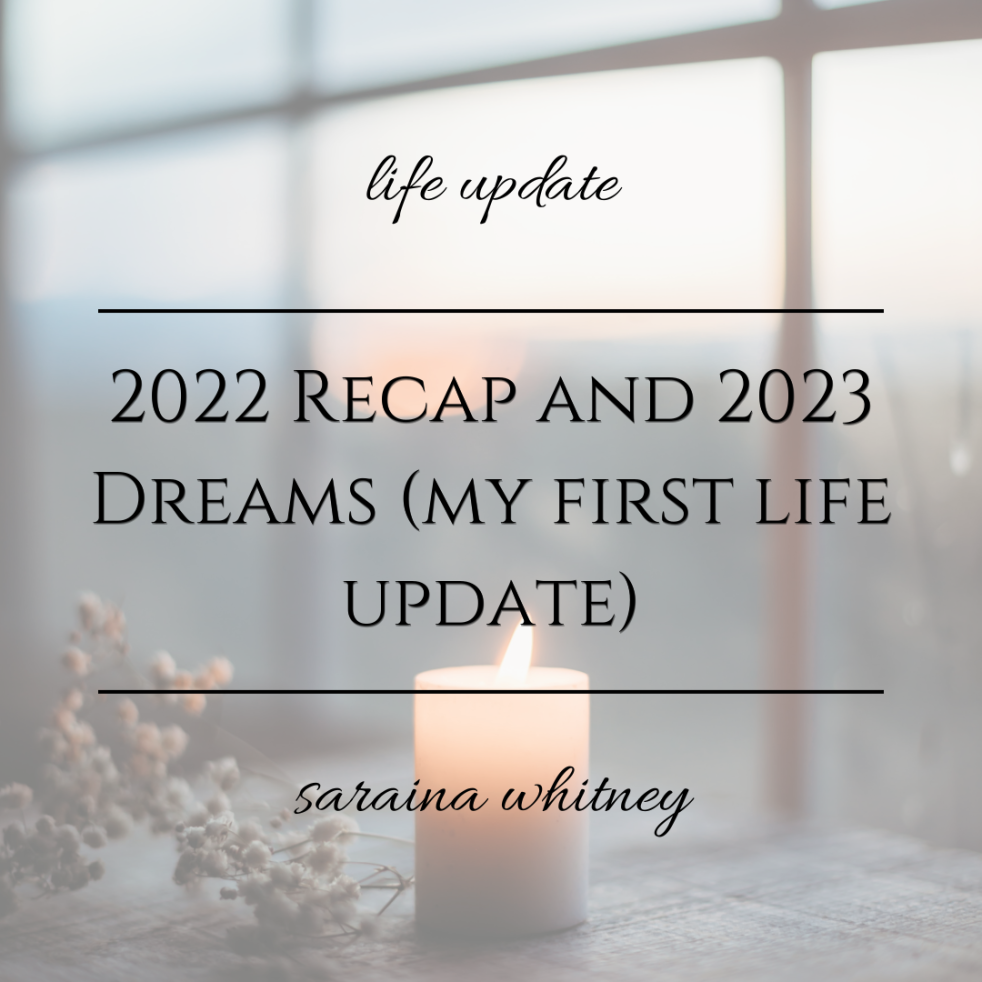 2022 Recap and 2023 Dreams (my first life update!)